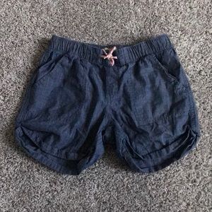 Girls Faux Denim Shorts